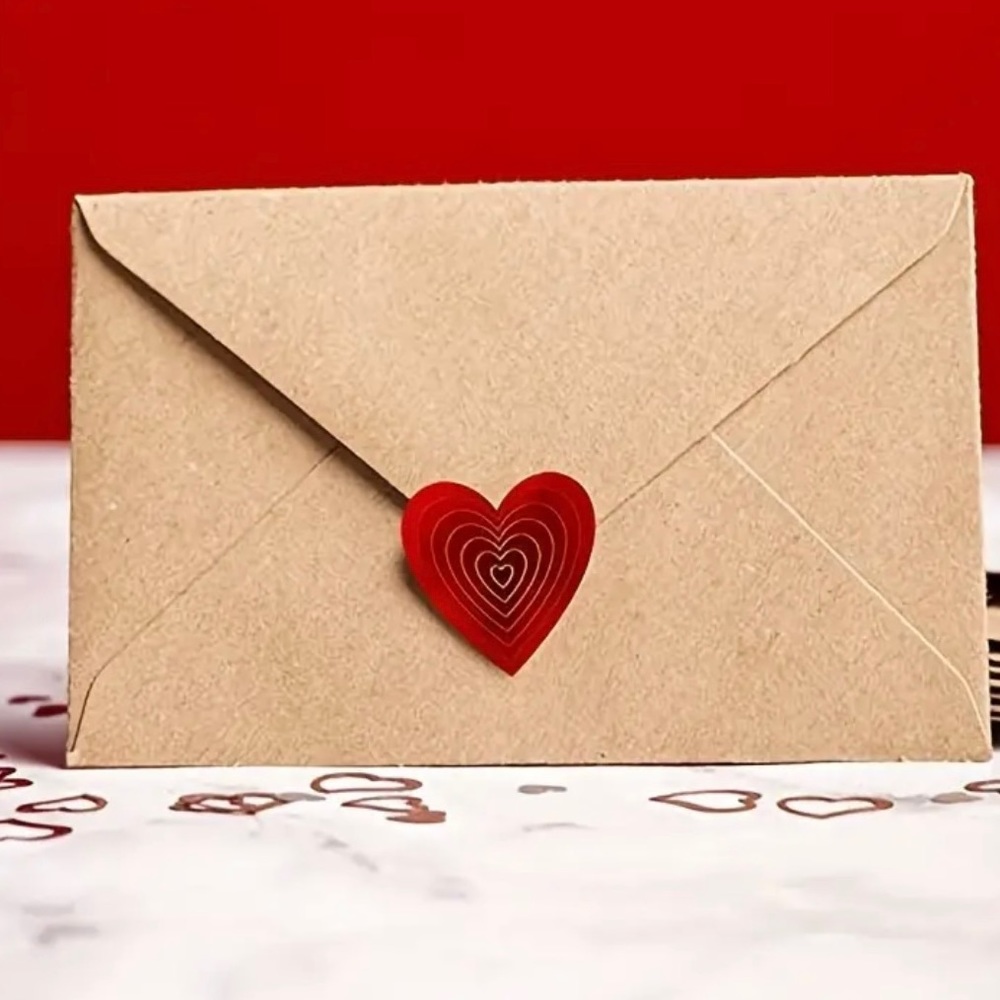 500 Heart Stickers NEW - Picture 2 of 3